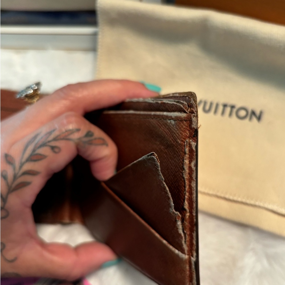 Louis Vuitton Monogram Canvas Bi-Fold Wallet in Brown - Picture 6 of 16